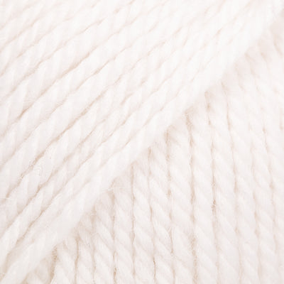 Close-up of a ball of white yarn
