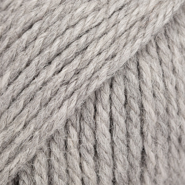 Close-up of heathered gray yarn