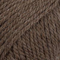Close-up of brown heathered yarn