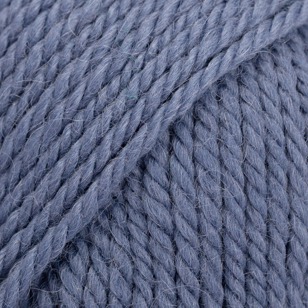 Close-up of blue yarn 
