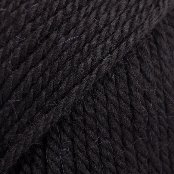 Close-up of black yarn