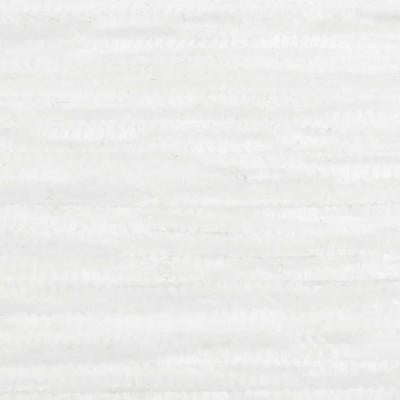 Close-up of white yarn with a fuzzy texture