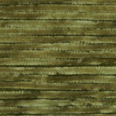 Close-up of olive green yarn with a fuzzy texture