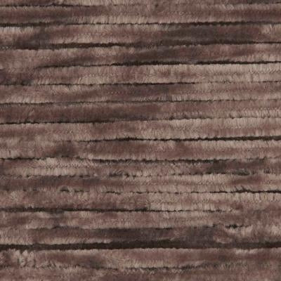 Close-up of brown yarn with a fuzzy texture