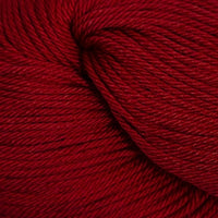 Close-up of deep red yarn 