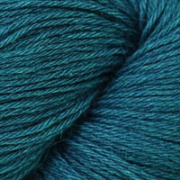 Close-up of deep teal yarn 