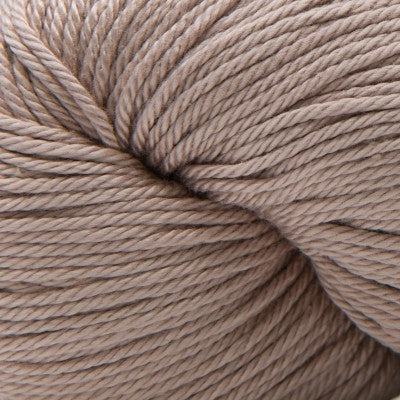 Close-up of a ball of brown yarn