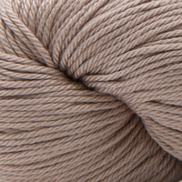 Close-up of a ball of brown yarn
