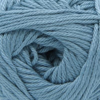 Close-up of a ball of blue yarn