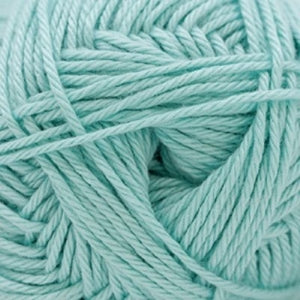 Close-up of light aqua yarn ball