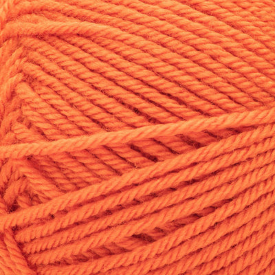 Close up of orange yarn ball