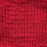 Close-up of a red knitted fabric 