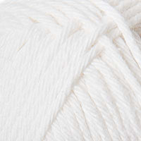 Close-up of a ball of white yarn 