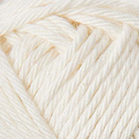 Close-up of a ball of cream yarn