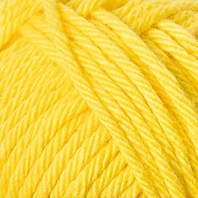 Close-up of bright yellow yarn