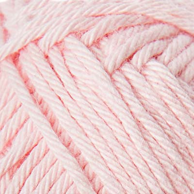 Close-up of pale pink yarn