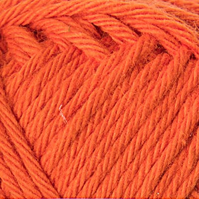Close-up of bright orange yarn ball