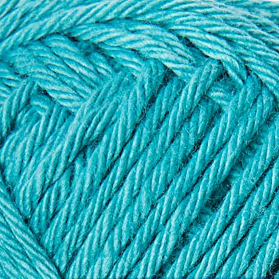Close-up of turquoise yarn ball