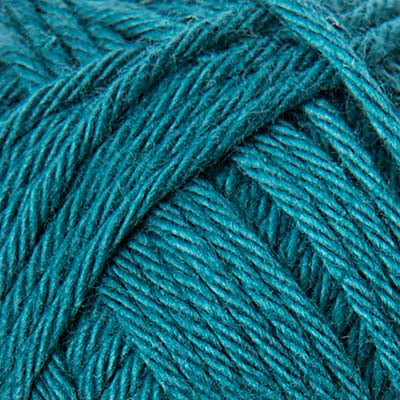 Close-up of teal yarn ball