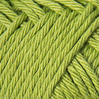 Close-up of lime green yarn