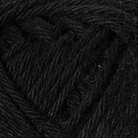 Close-up of a ball of black yarn