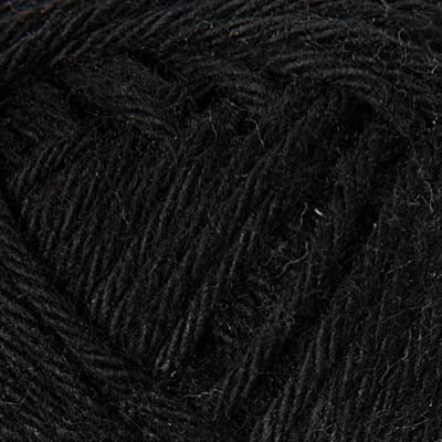 Close-up of a ball of black yarn