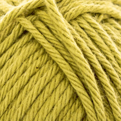 Close-up of yellow green yarn 