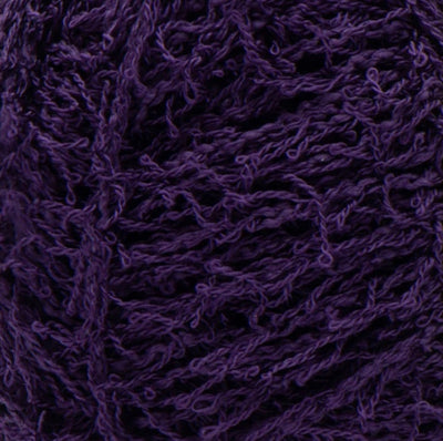 Close up of textured black purple yarn 