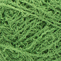 Close up of textured green yarn 