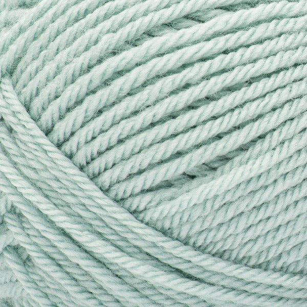 Close-up of light blue-green yarn 