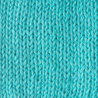 Close-up of an aqua knitted fabric 