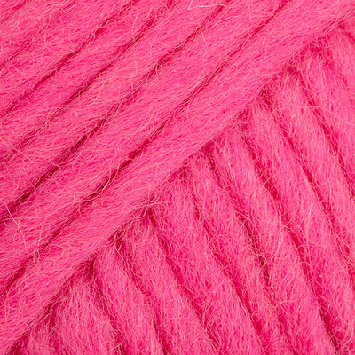 Close-up of bright pink yarn