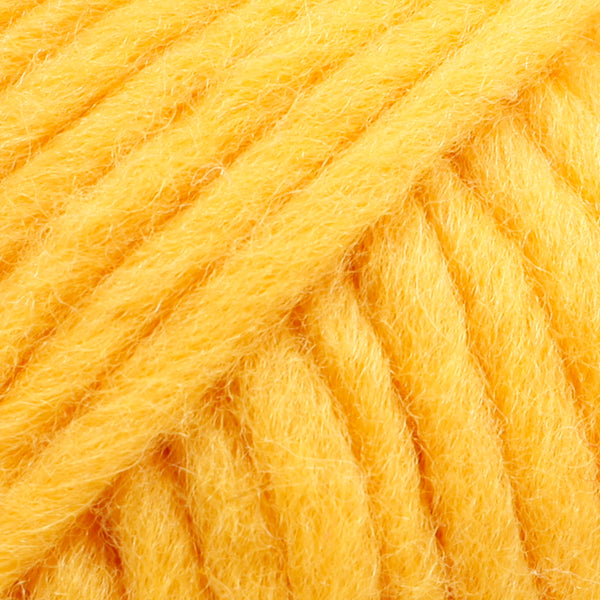 Close-up of bright yellow yarn