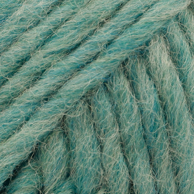 Close-up of light blue-green yarn