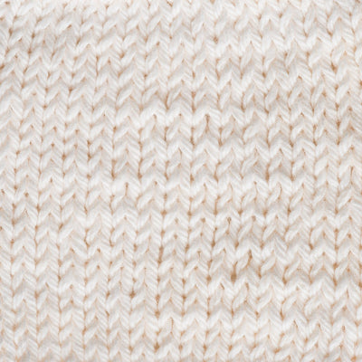 Close-up of cream knitted fabric 