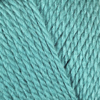 Close-up of teal yarn