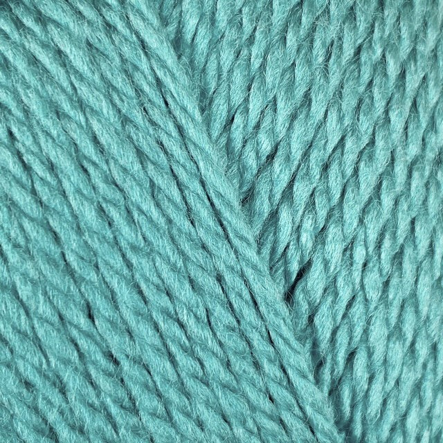 Close-up of teal yarn