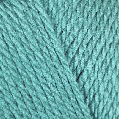 Close-up of teal yarn