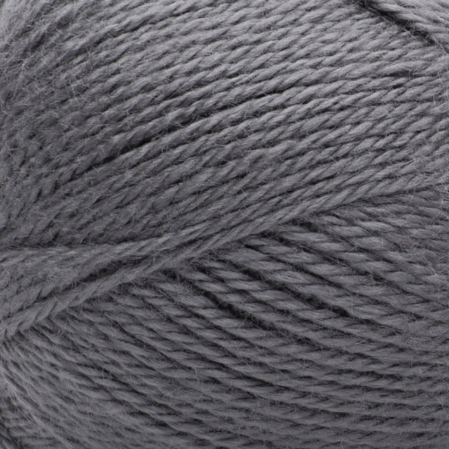 Close-up of gray yarn ball