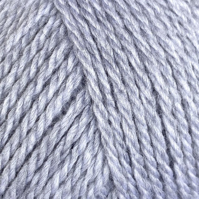 Close-up of heathered gray yarn 