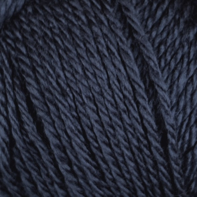 Close-up of dark blue yarn 
