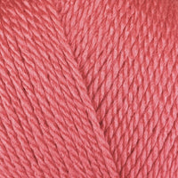 Close-up of coral coloured yarn