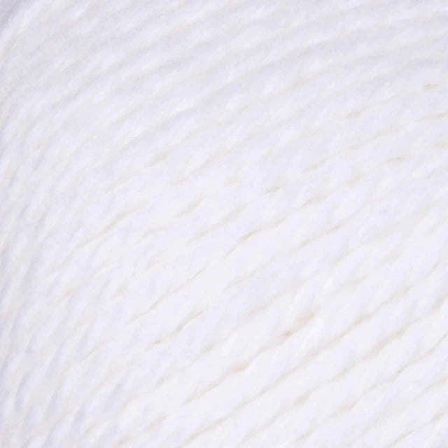 Close-up of a ball of white yarn