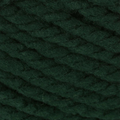 Close-up of dark green yarn ball
