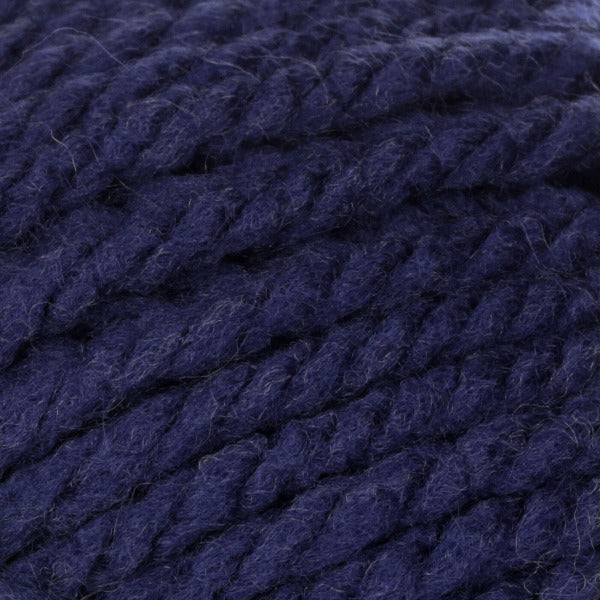 Close-up of dark blue yarn ball