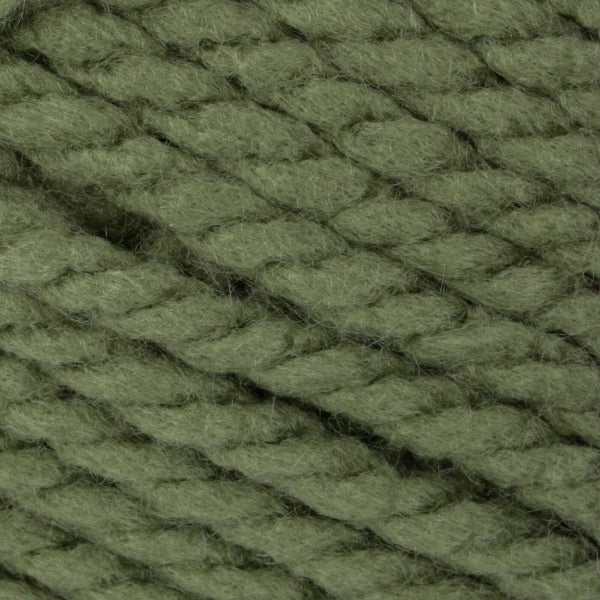 Close-up of sage green yarn ball