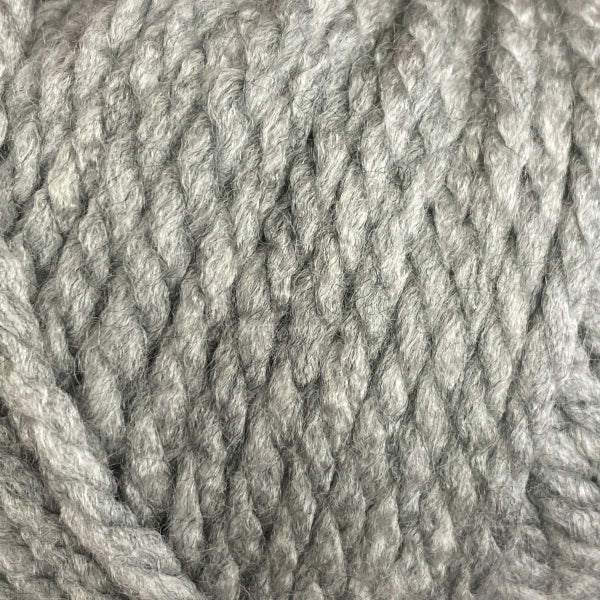 Close-up of light gray yarn ball