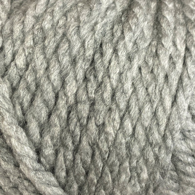 Close-up of light gray yarn ball
