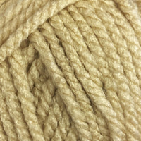 Close-up of beige yarn ball