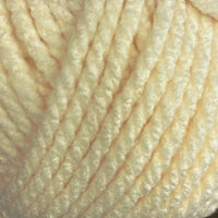 Close-up of cream coloured yarn ball